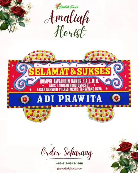 Papan Bunga Ucapan Selamat Waruruma